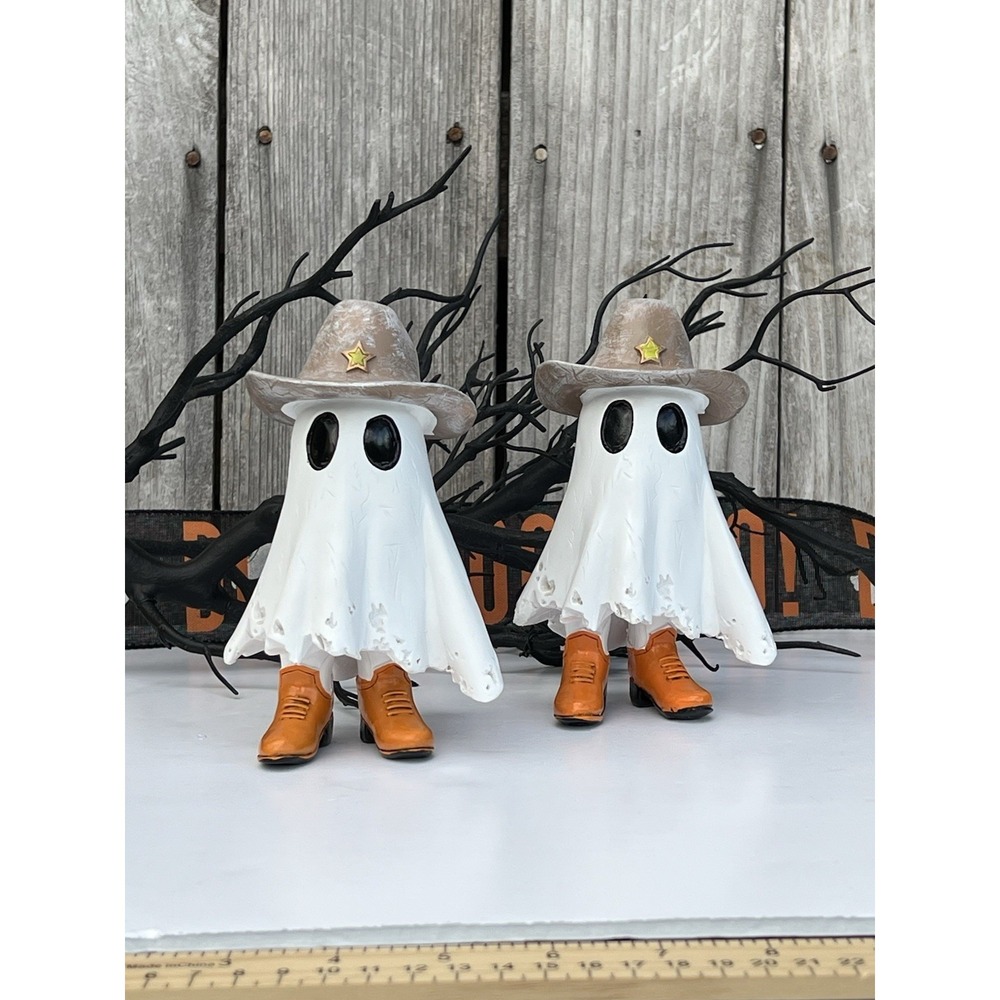 Cowboy Ghost Statue Display Ornaments Resin Handicrafts Halloween Figure 6in (2)